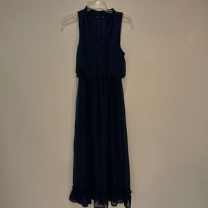 Navy blue maxi dress